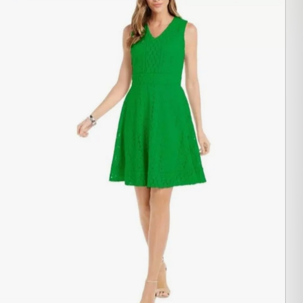 CHARTER CLUB woman's dress, Bright Pine Size PET/XL, A- Line, Knee Length spring